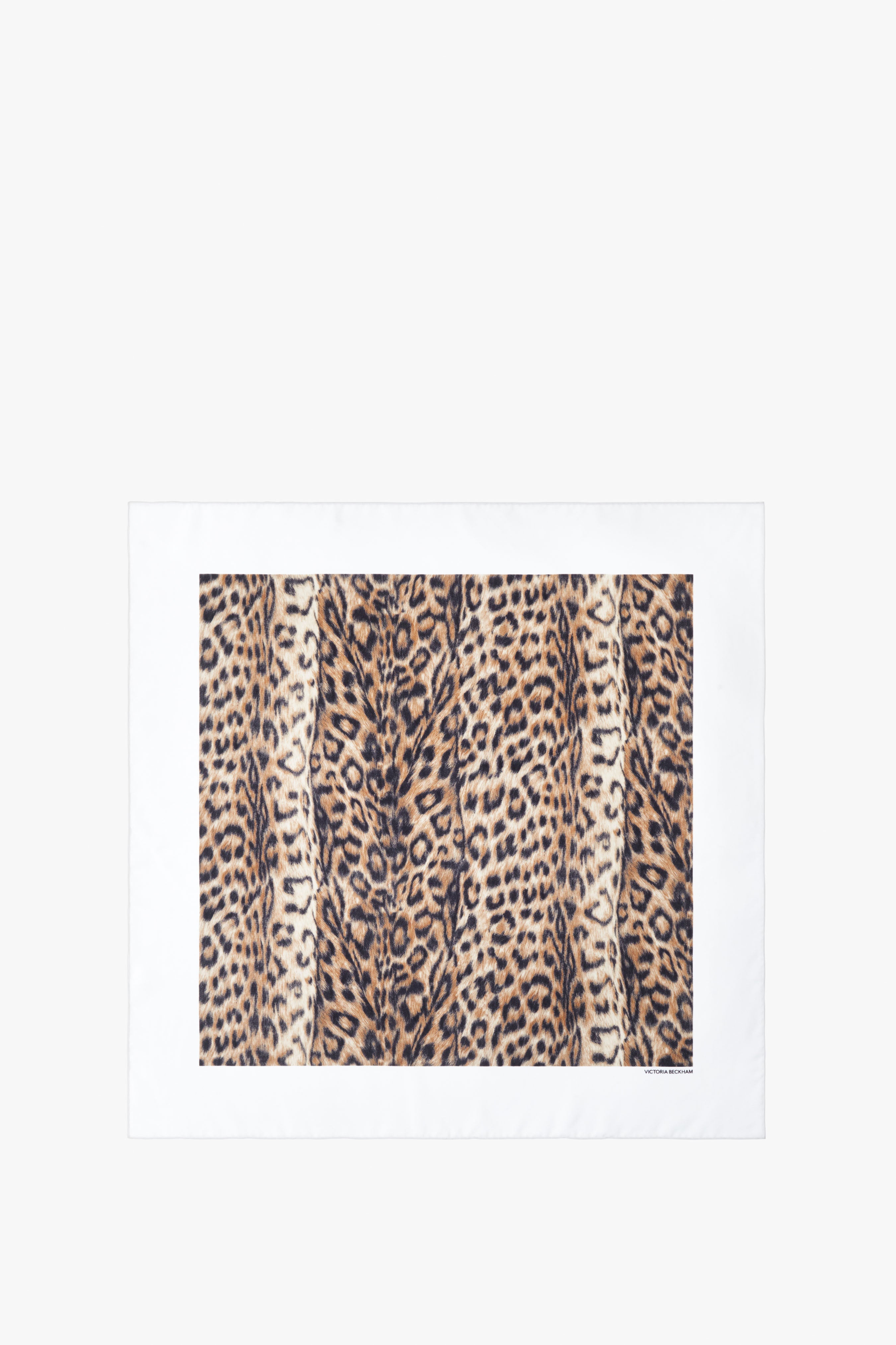 Silk Foulard in Leopard Print - 1