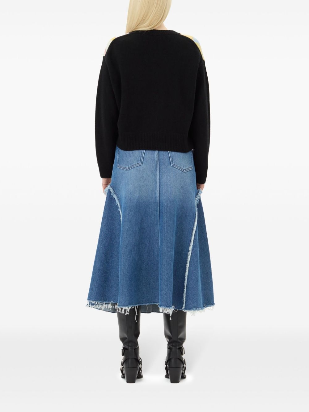 diamond-pattern jumper - 4
