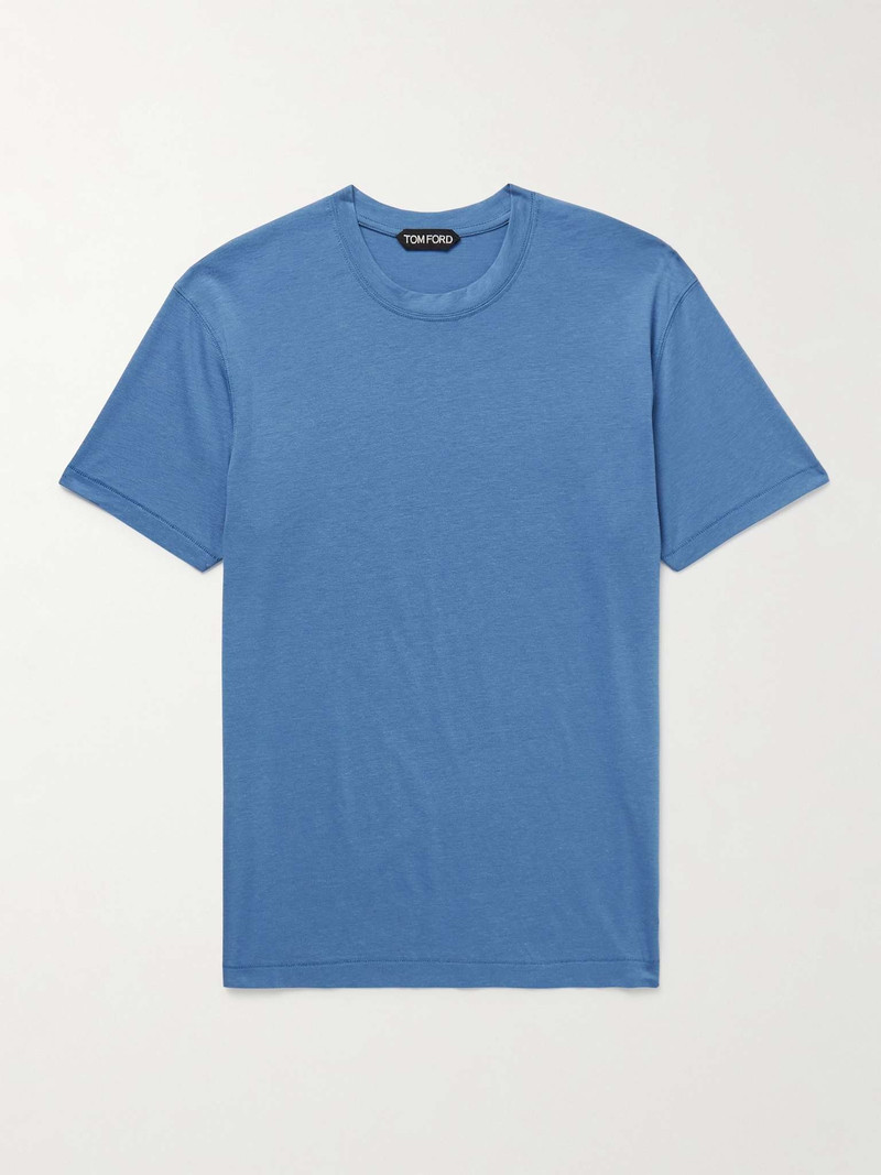 Slim-Fit Lyocell and Cotton-Blend Jersey T-Shirt - 1