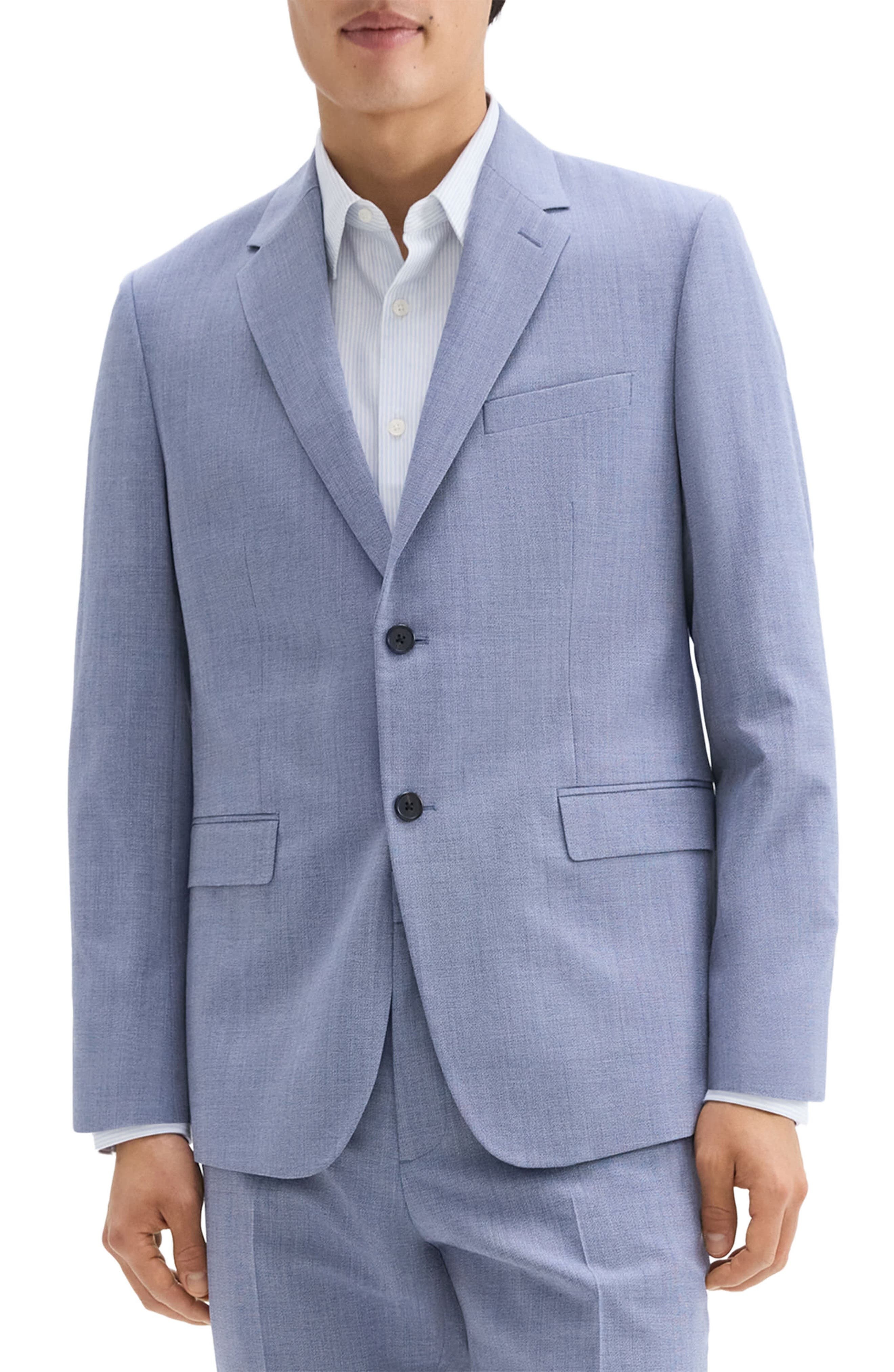 Theory Chambers Wool Blend Sport Coat in Light Indigo at Nordstrom - 1