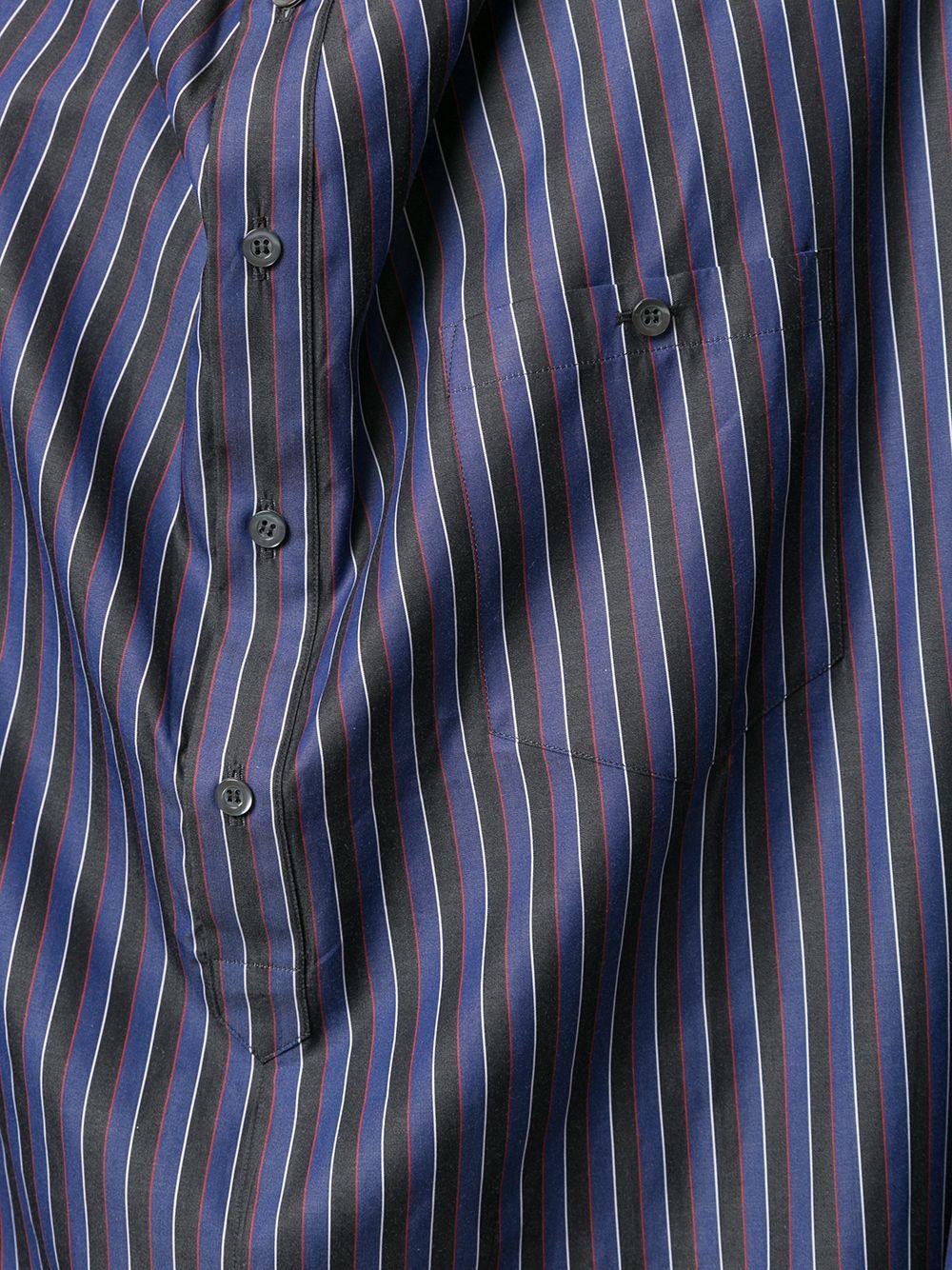 draped striped shirt - 6