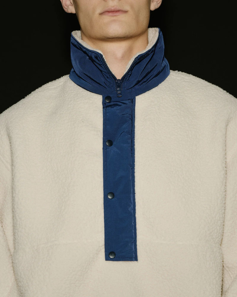 SYSTEM HALF ZIP FLEECE BONE 3
