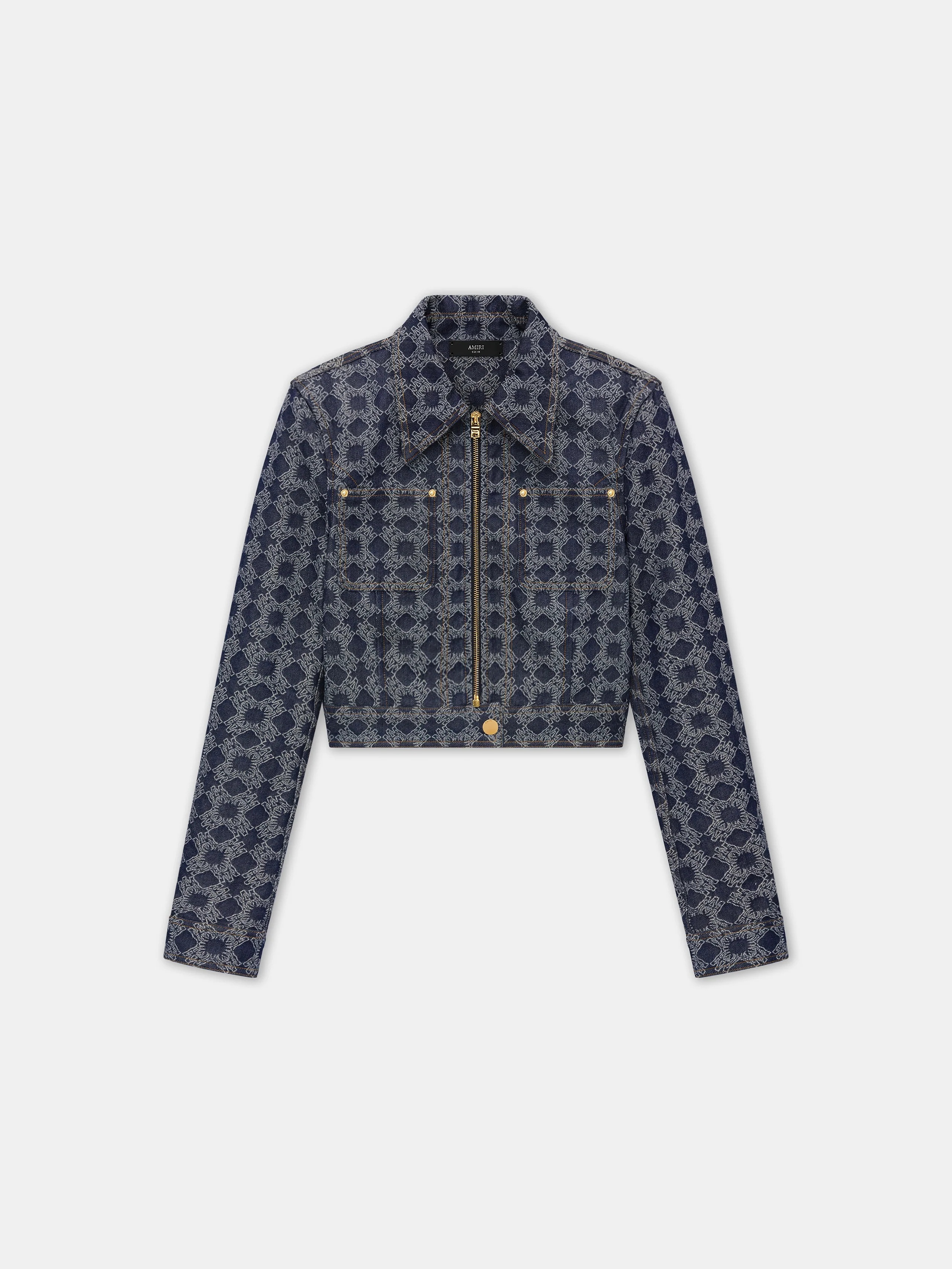 WOMEN'S MA QUAD CROPPED DENIM JACKET - 1