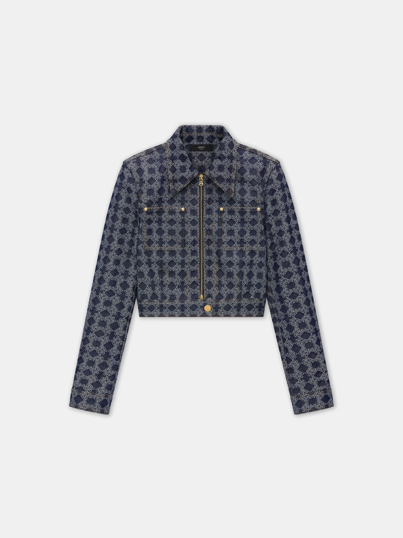 WOMEN'S MA QUAD CROPPED DENIM JACKET - 1