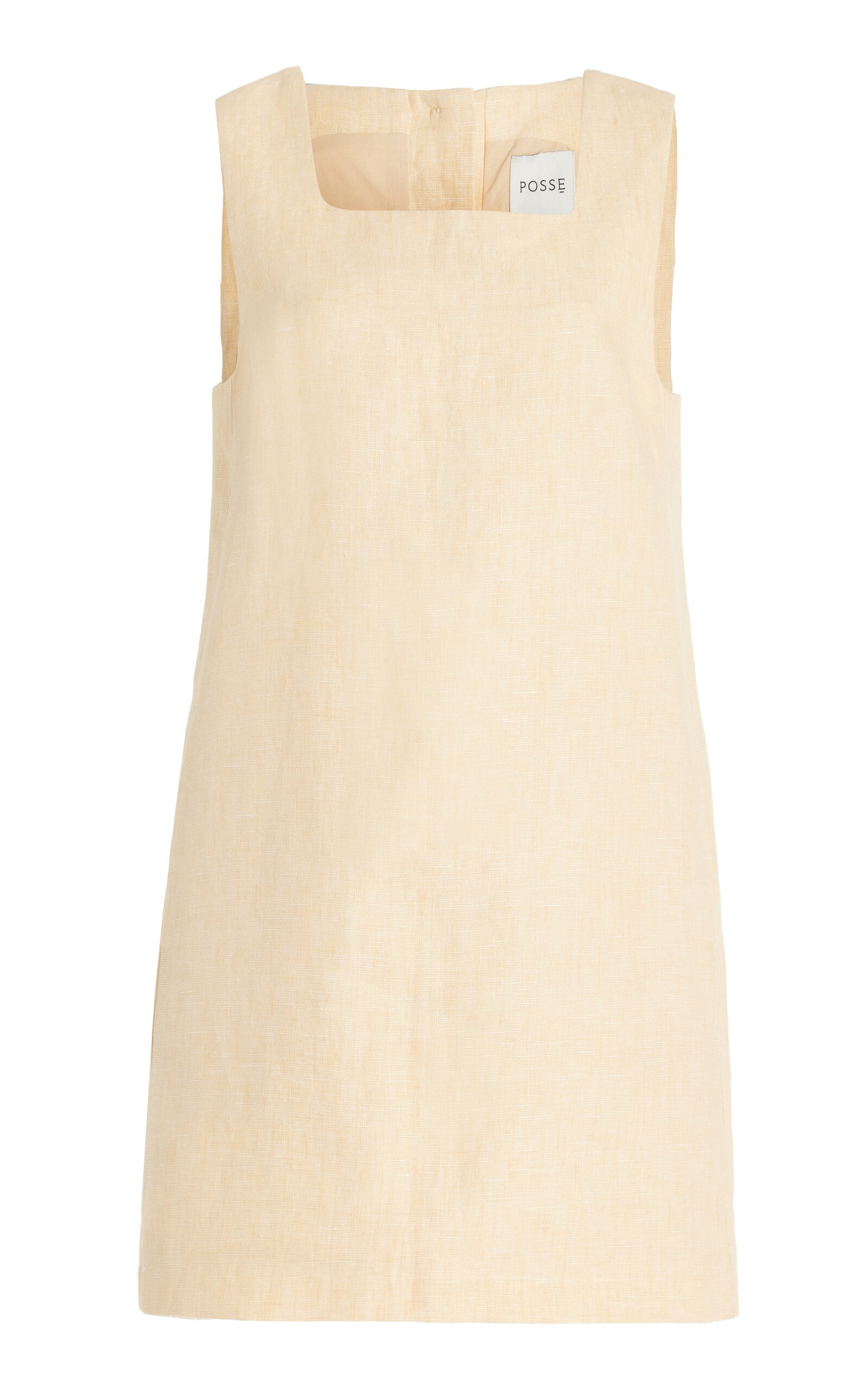 Rio Linen Mini Dress yellow - 1