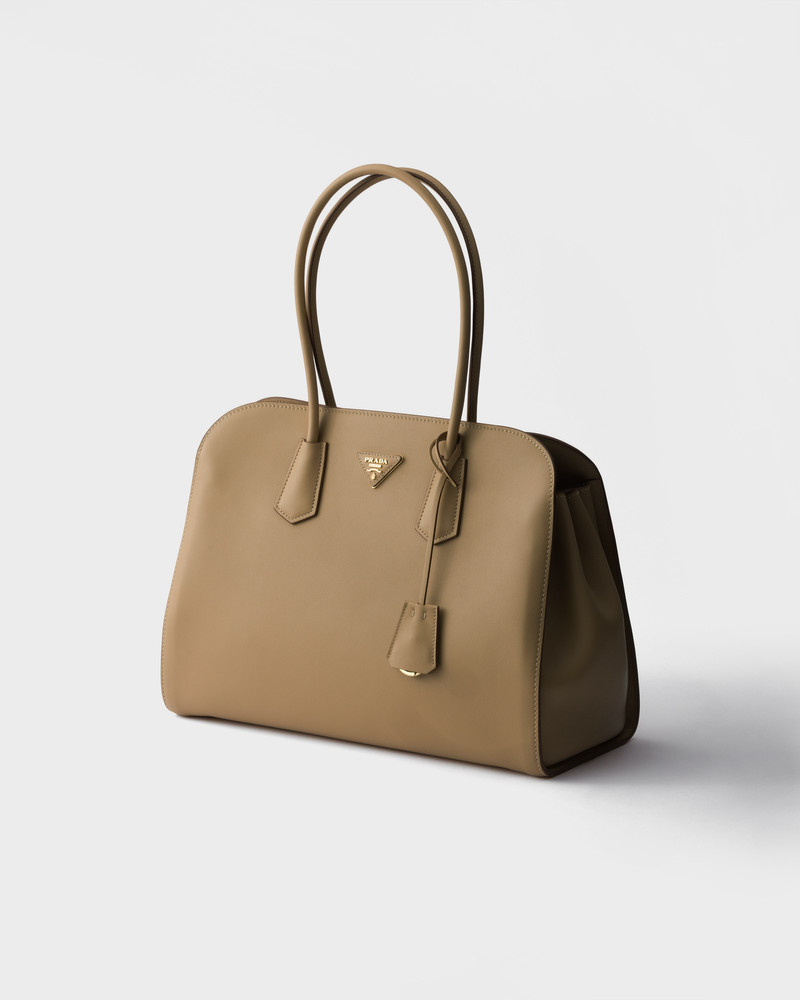 Prada Large leather tote bag outlook