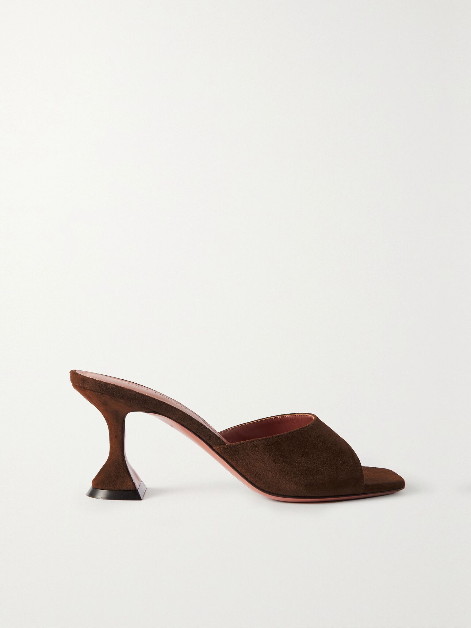 Lupita suede mules Chocolate - 1