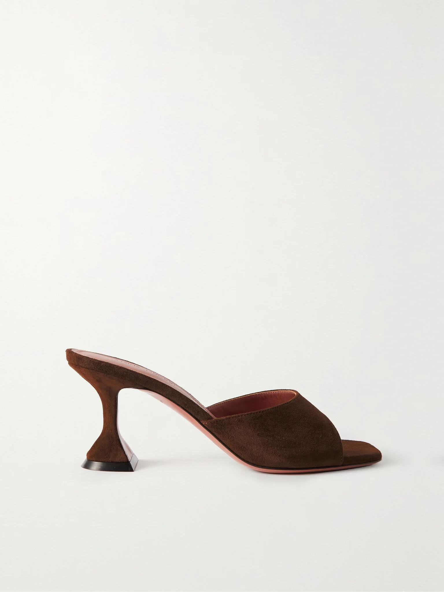 Lupita suede mules Chocolate - 1