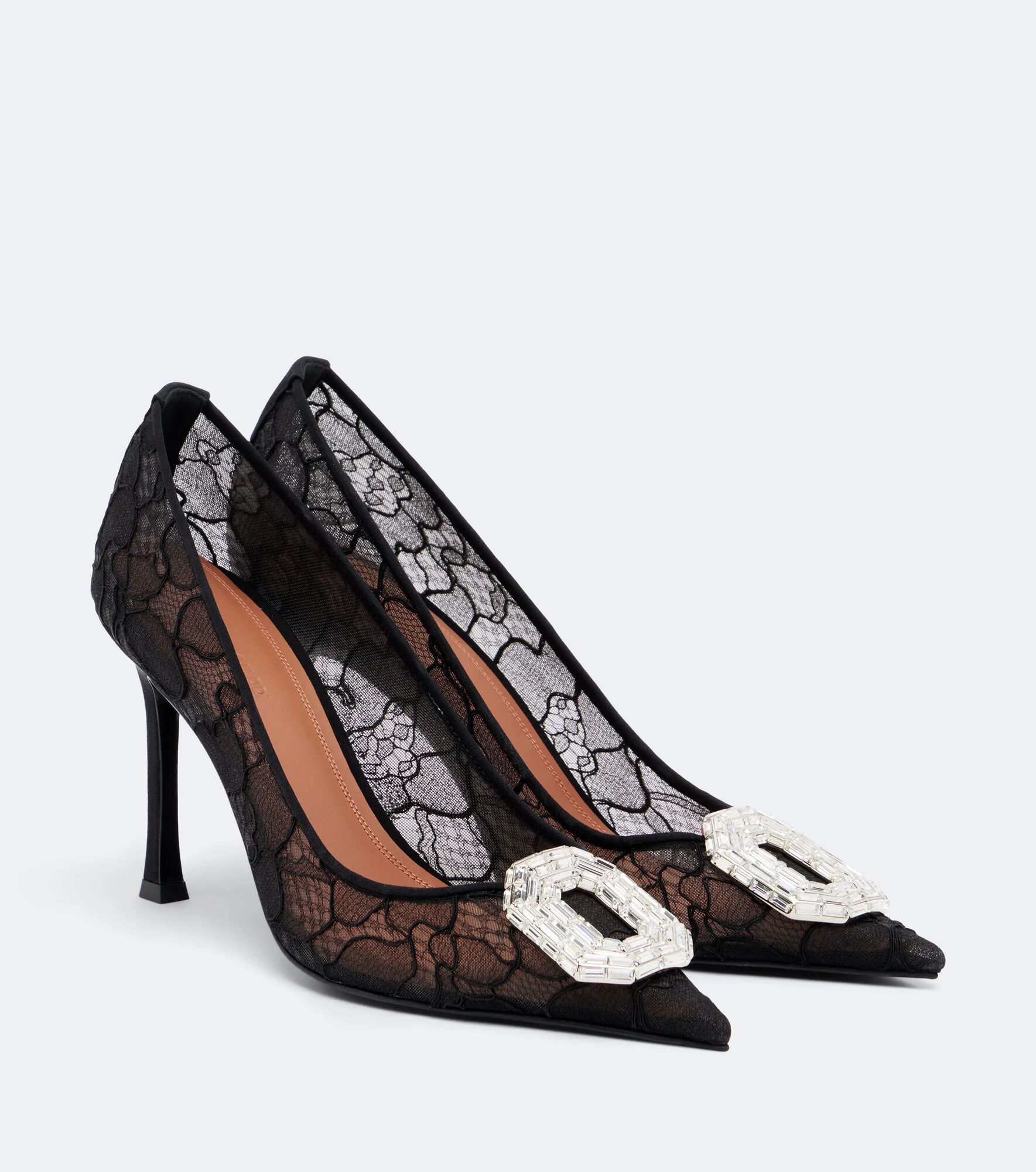 Camelia embellished lace pumps - 1