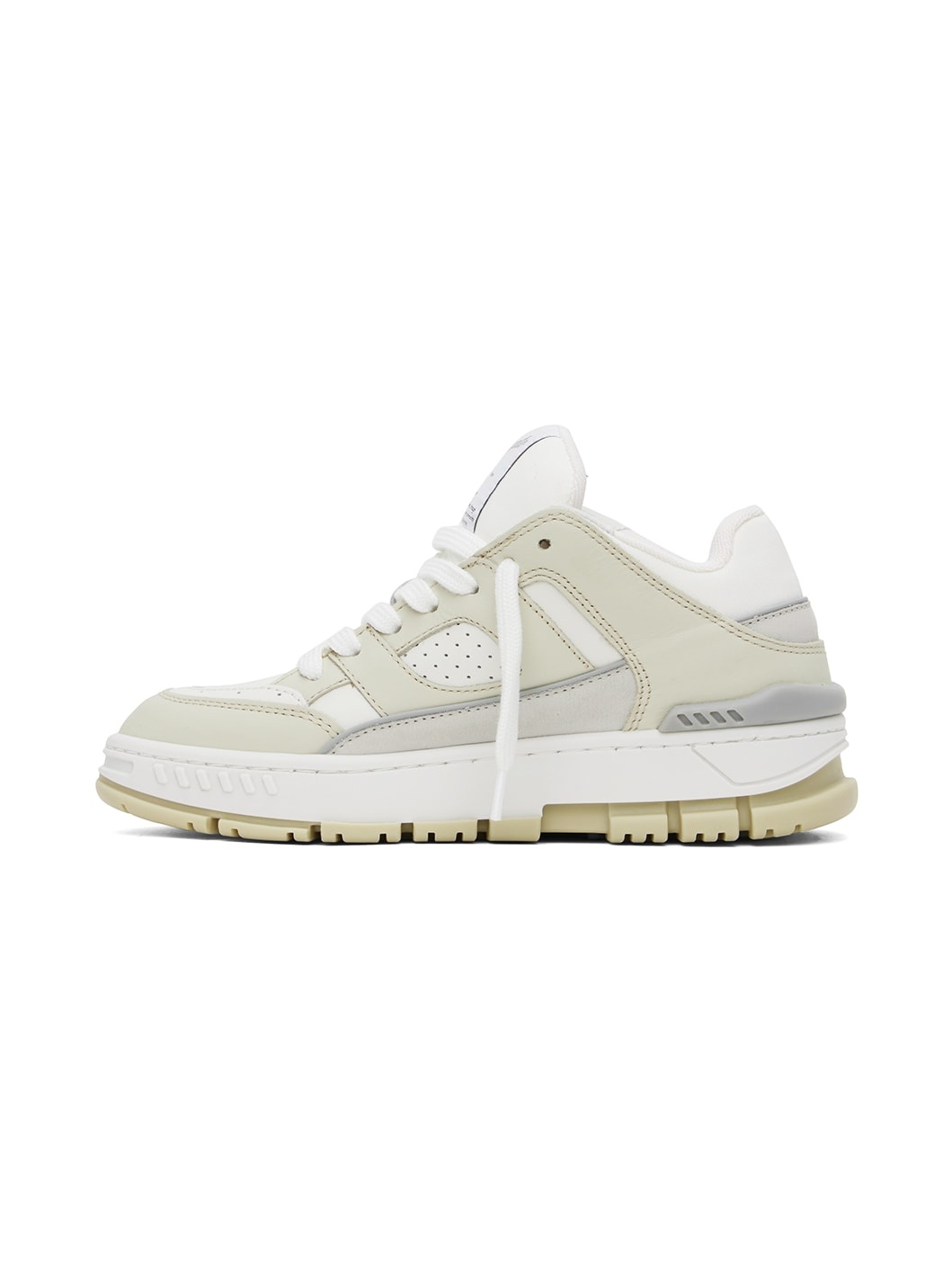 Beige & White Area Lo Sneakers - 3