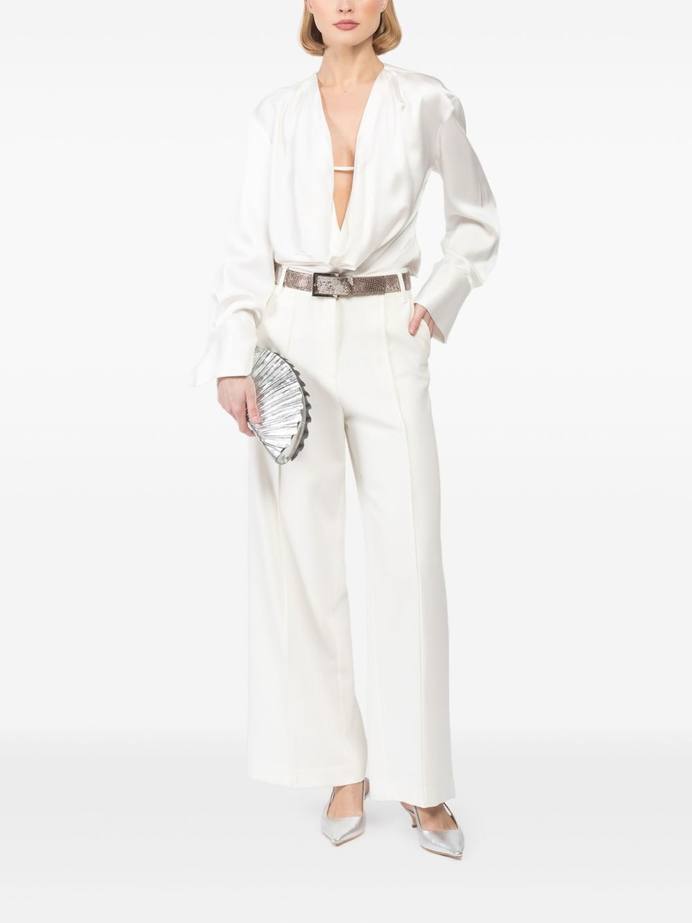 draped blouse - 2