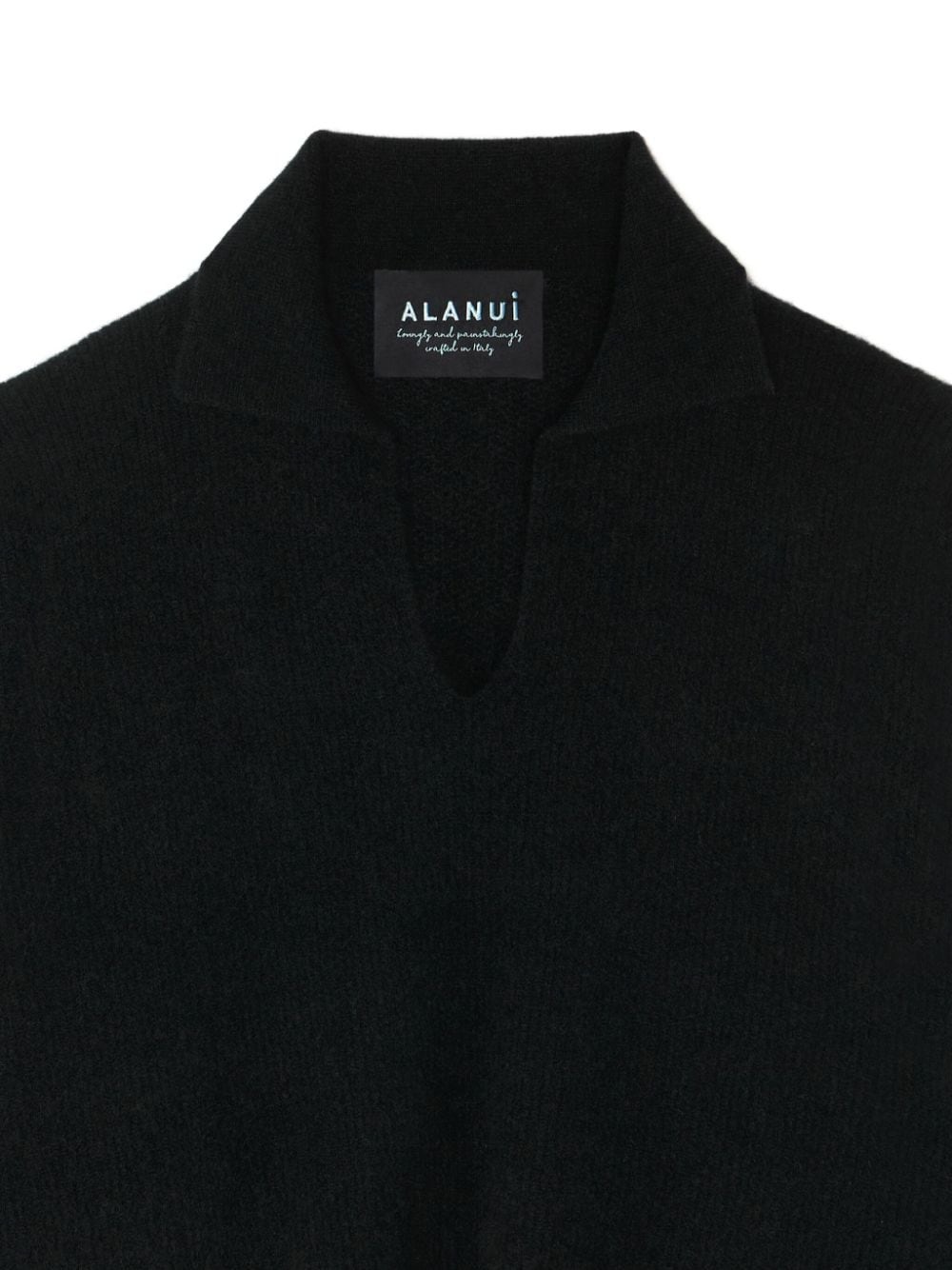 knitted cashmere-blend polo shirt - 7