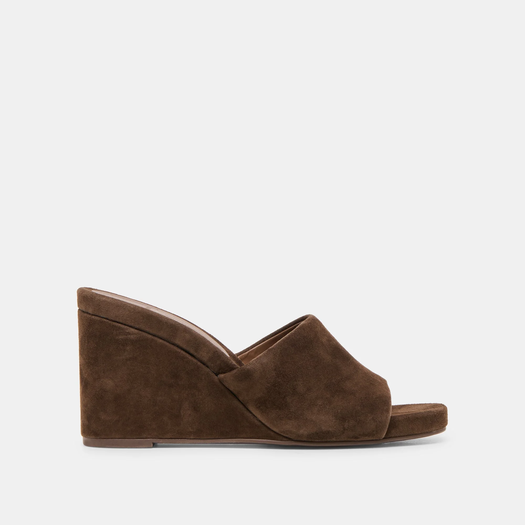 HOLTA WEDGES DK BROWN SUEDE - 1