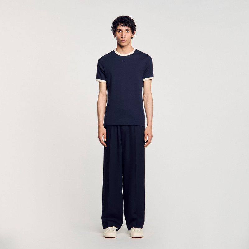 Sandro TWO-TONE PATCH T-SHIRT outlook