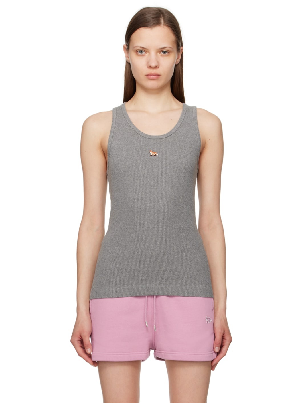 Gray Baby Fox Tank Top - 1