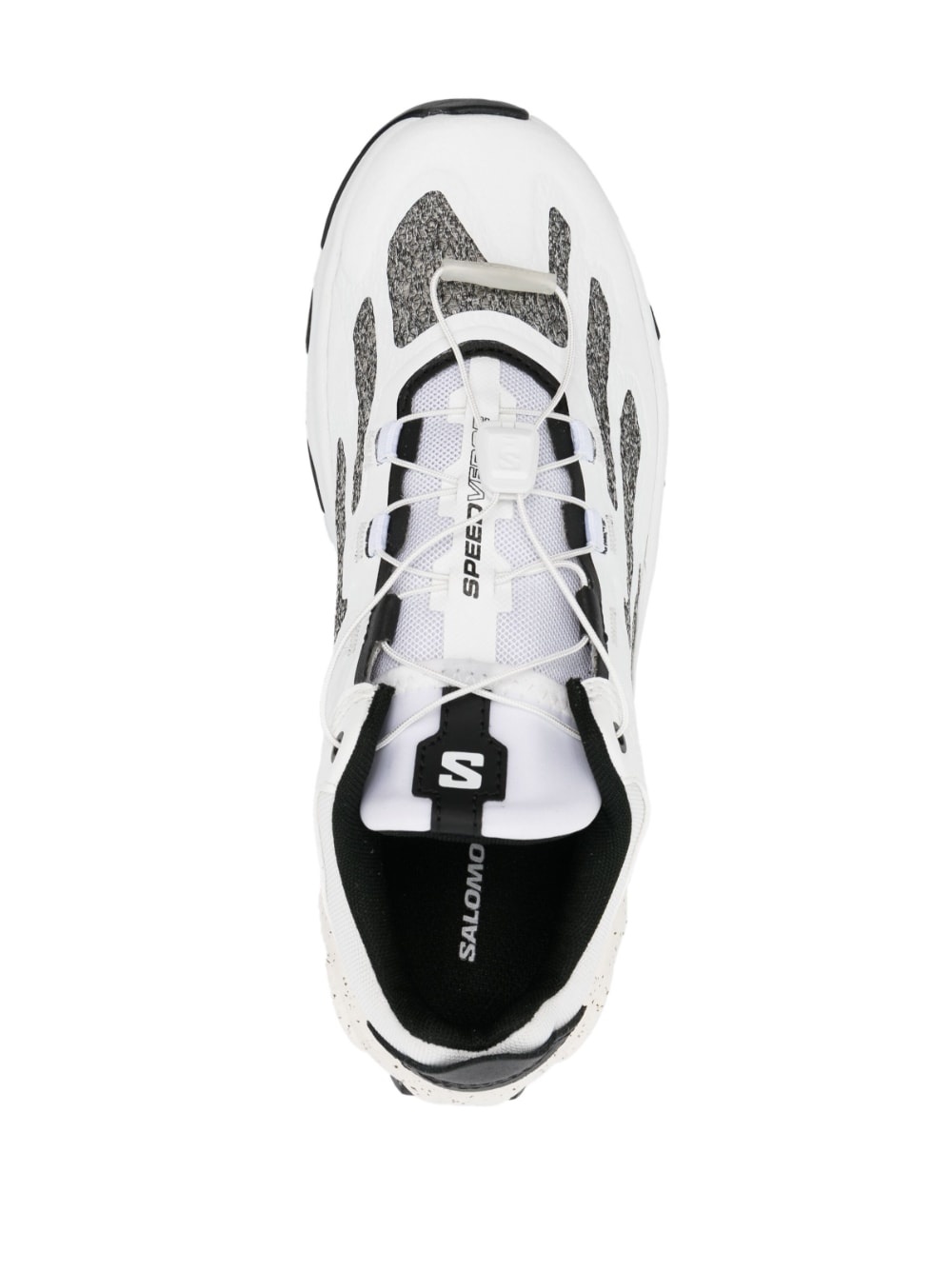 multi-panel lace-up sneakers - 4