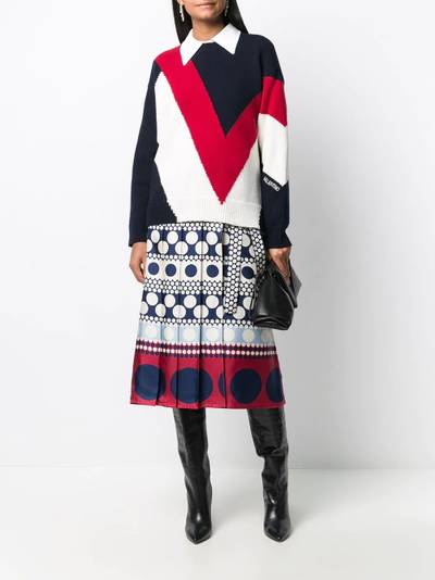 Valentino stripe and dot skirt outlook