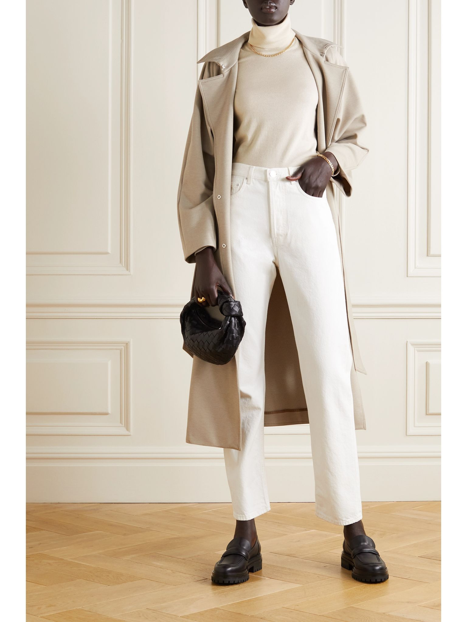 Cashmere turtleneck sweater Ivory - 2