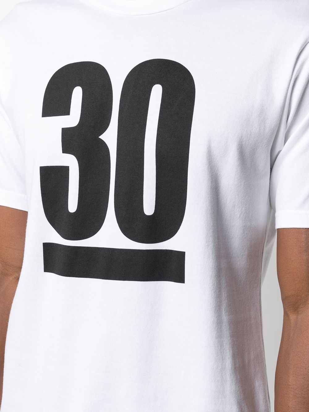 tape print T-shirt - 5