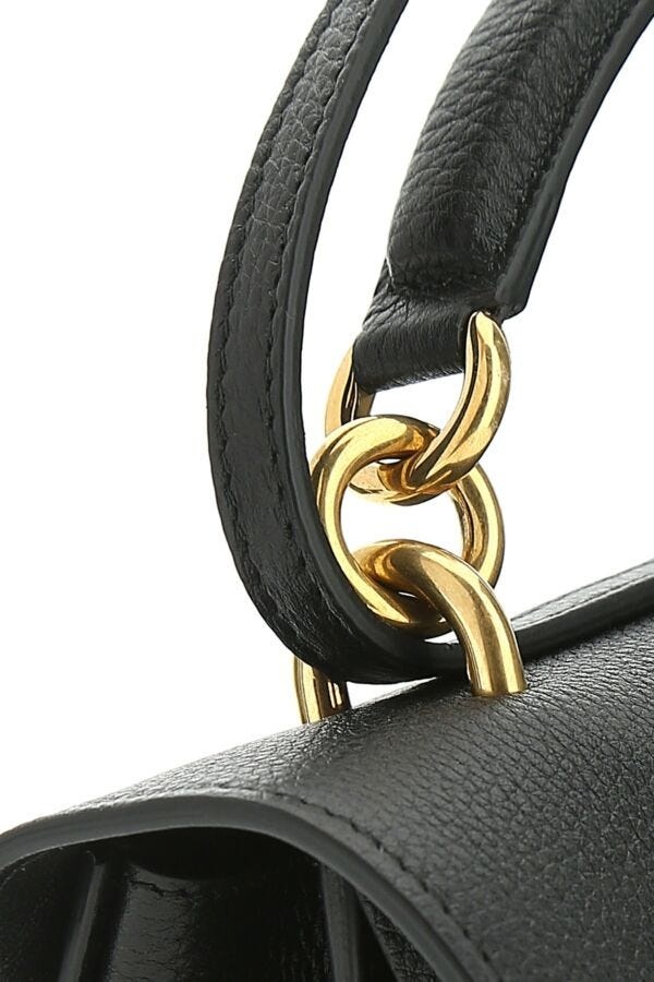 FERRAGAMO Black leather Margot handbag | gebnegozionline