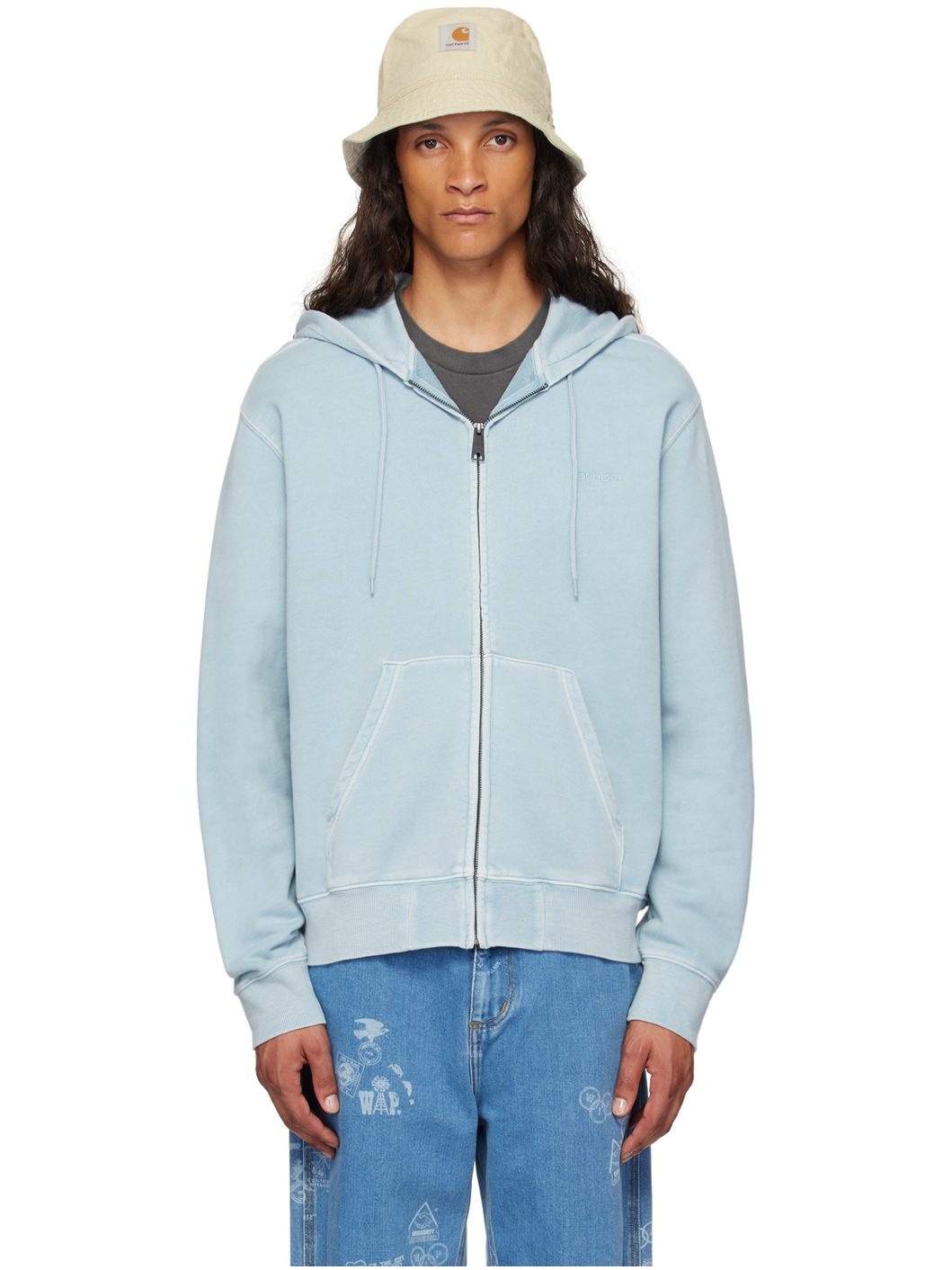 Blue Duster Script Hoodie - 1