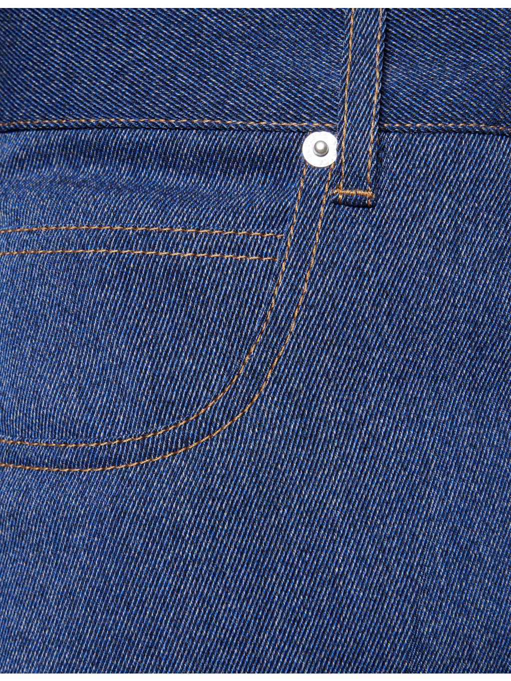 Wide-Leg Five-Pockets Wool and Cotton Trousers - 7