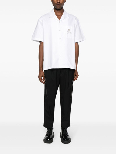 mastermind JAPAN logo-embroidered cotton shirt outlook