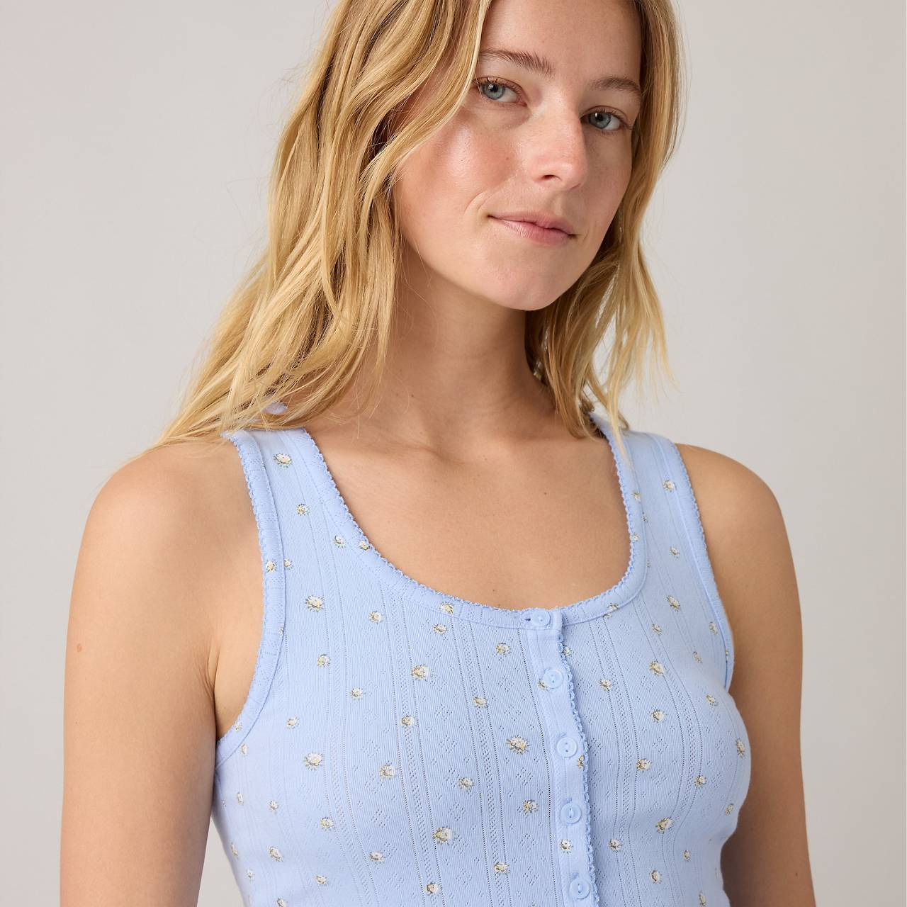 DRY GOODS WOMEN'S POINTELLE TANK TOP - 5