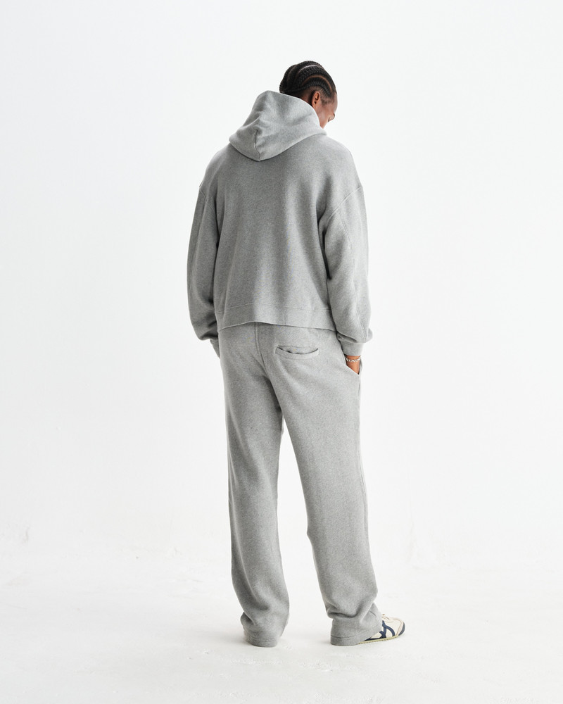 Harris - Grey Embroidered Logo Loopback Cotton Hoodie 6
