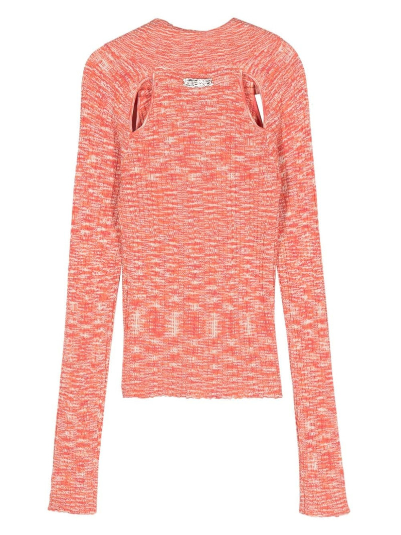 Andersson Bell Rozy cut-out ribbed-knit cardigan outlook
