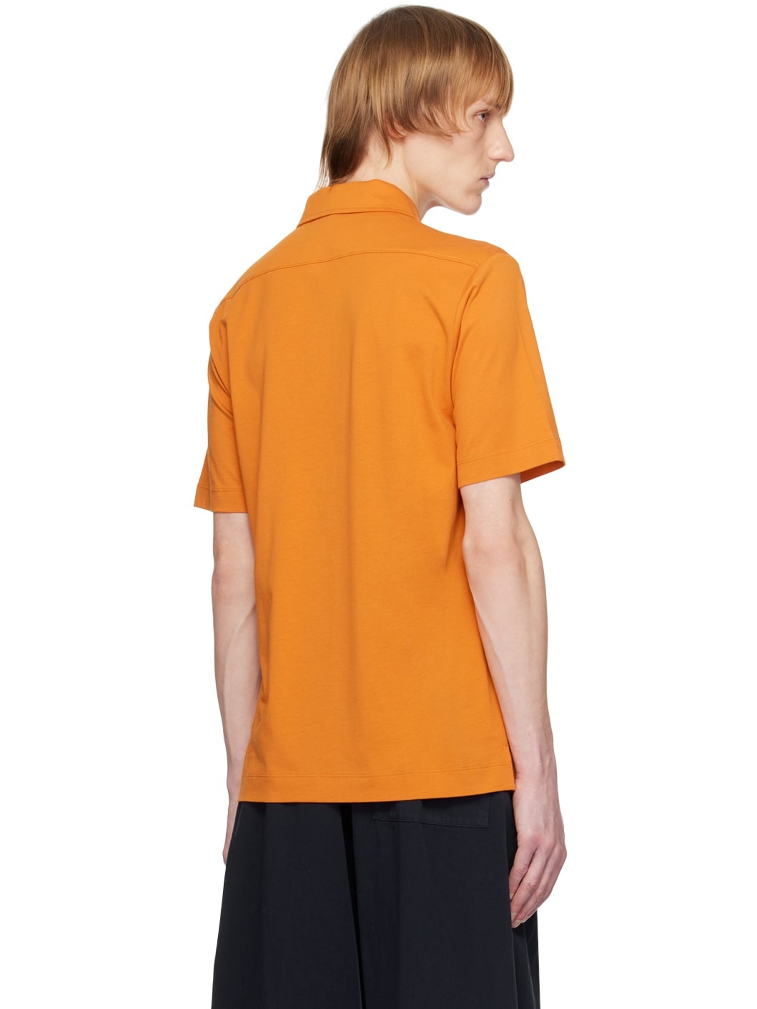 Orange Pocket Polo - 3