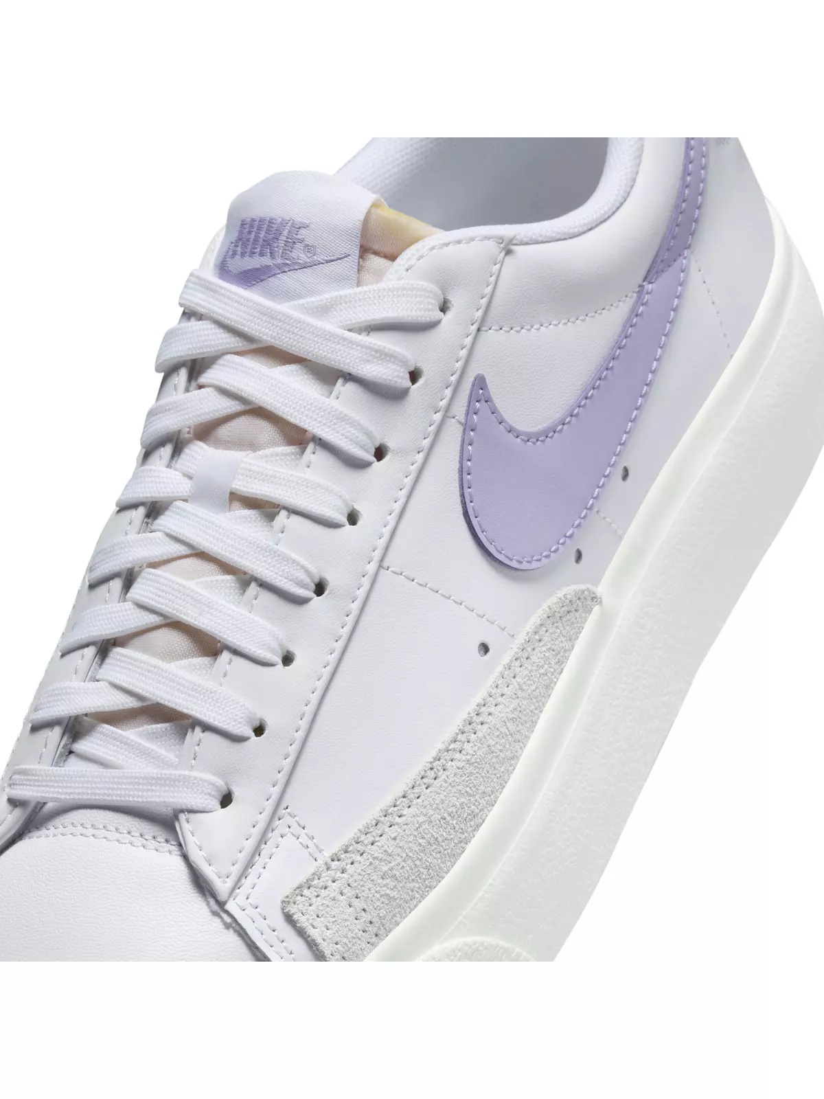 Blazer Low Platform "White/Sail/Lilac Bloom" Women's Shoe - 7