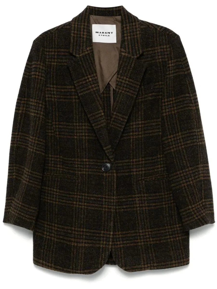 Isabel Marant Étoile Gesina Check Wool Suit Jacket Clothing - 1