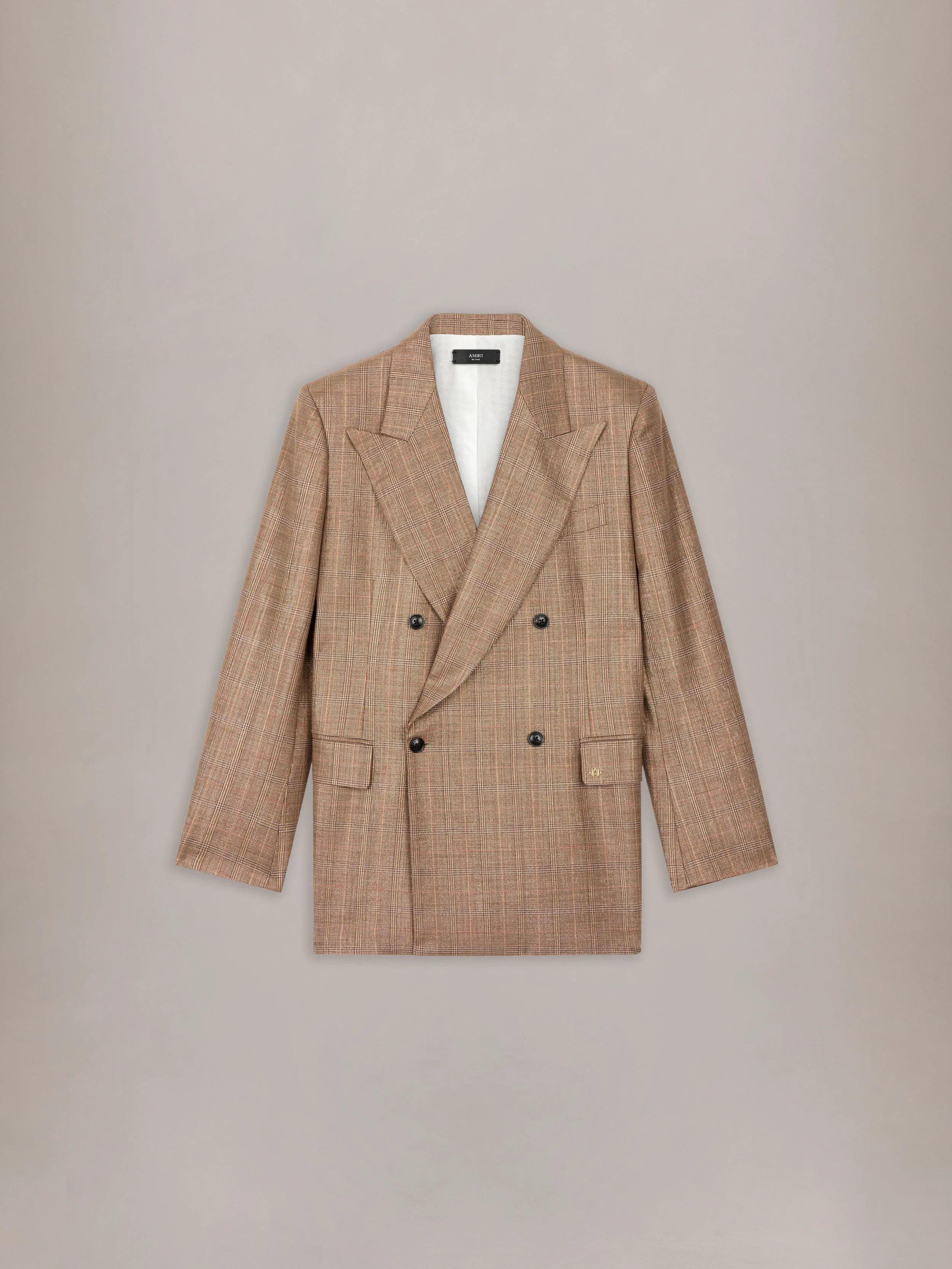 DOUBLE BREASTED NOTCH LAPEL LUREX JKT - 1