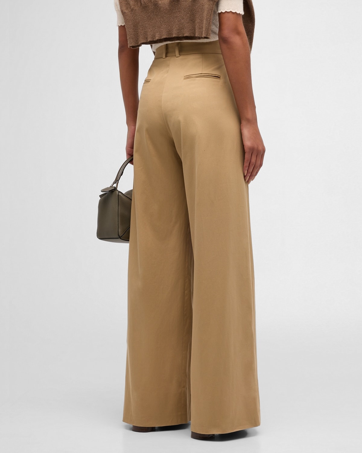 Pleated Wide-Leg Pants - 6