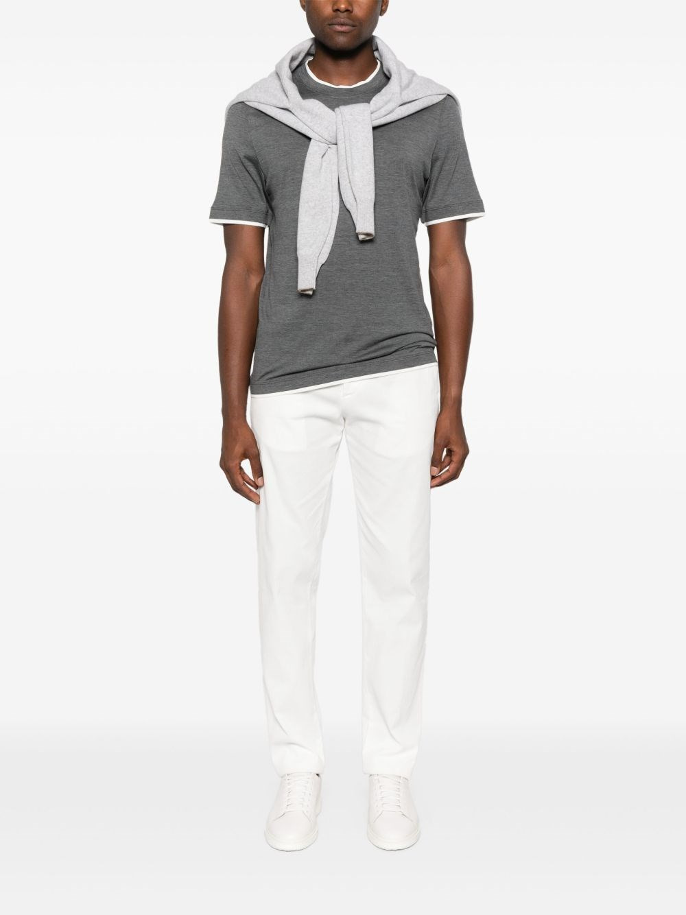 Silk blend t-shirt - 2