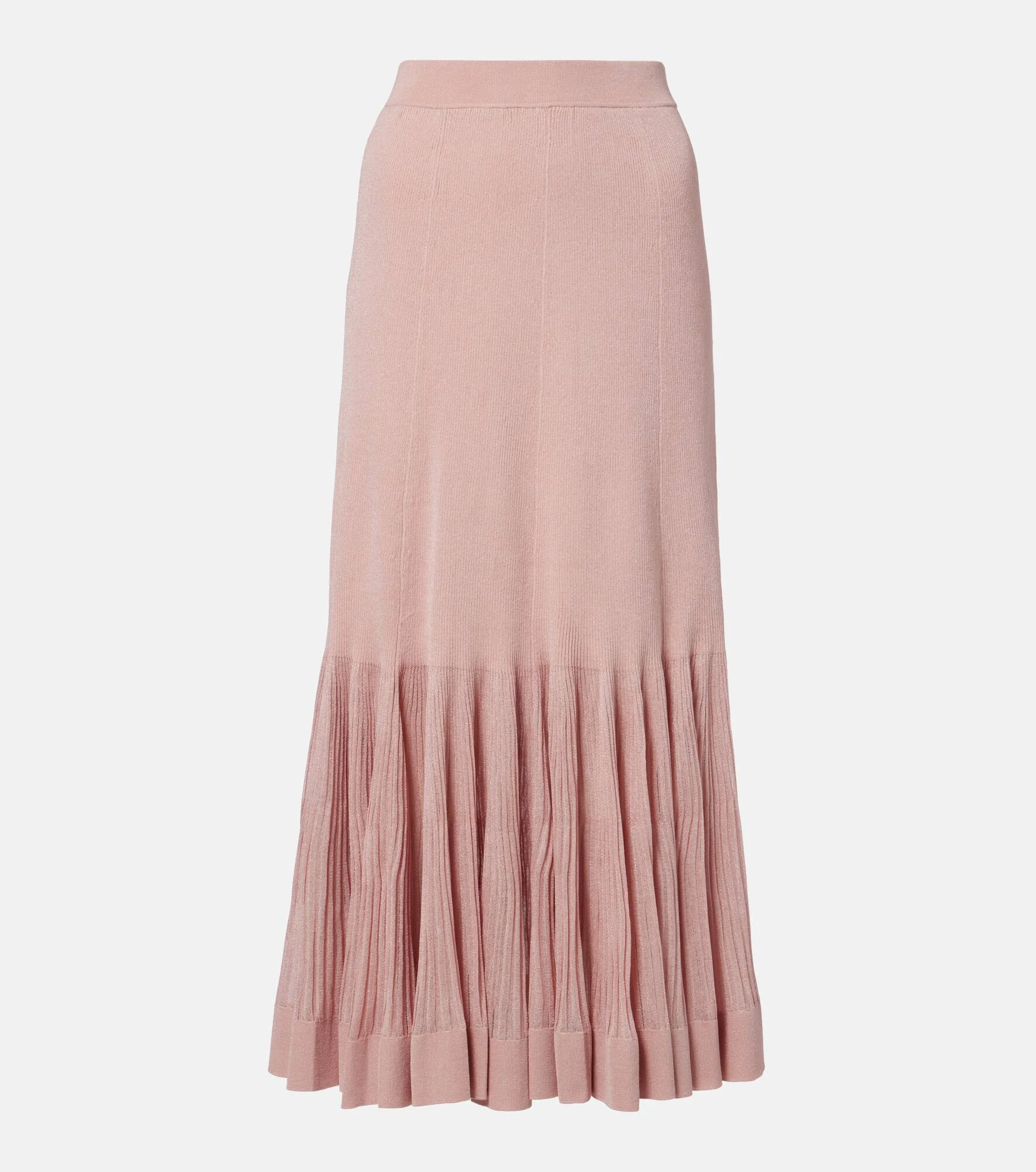Luna knitted pleated midi skirt - 1