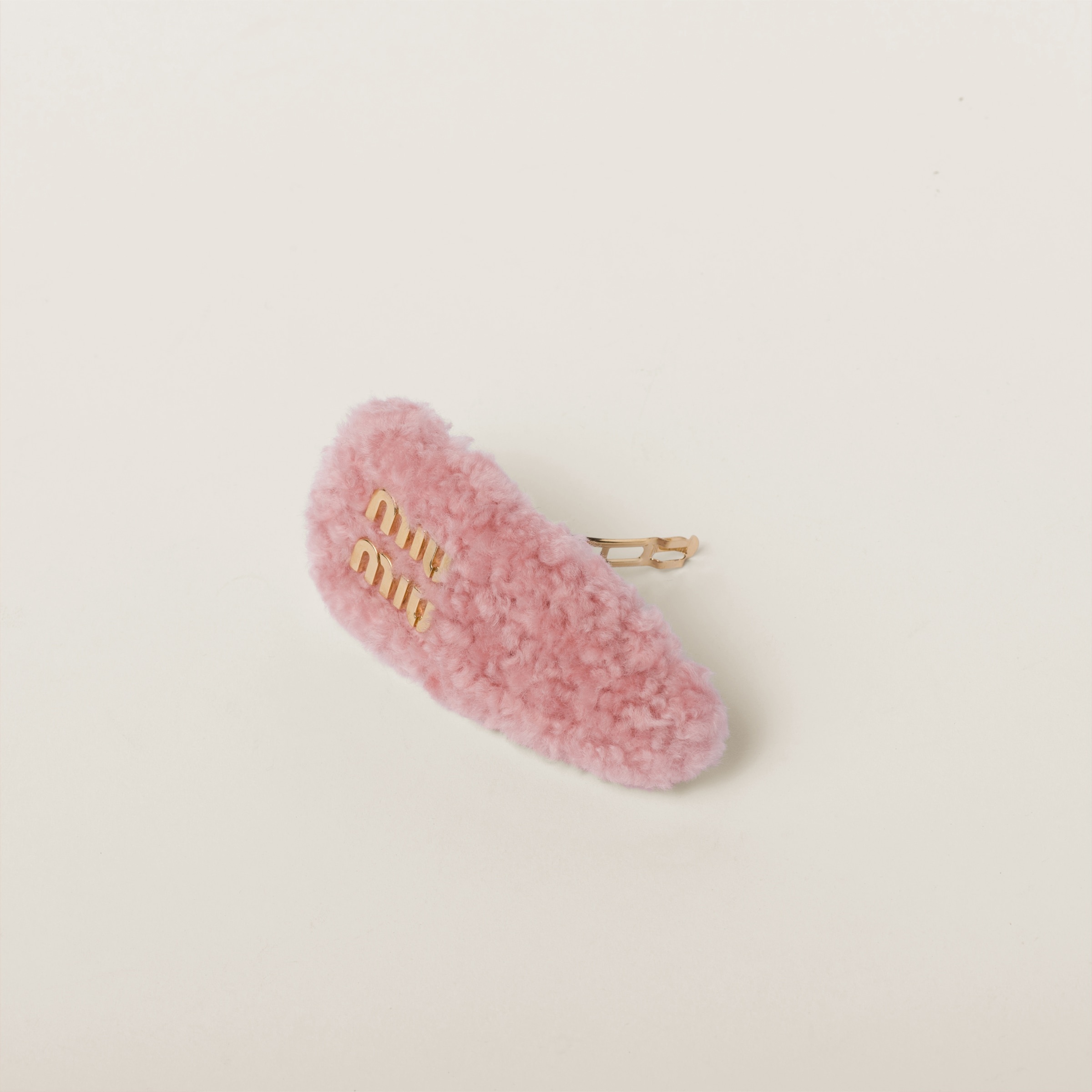 Shearling hair clip - 2