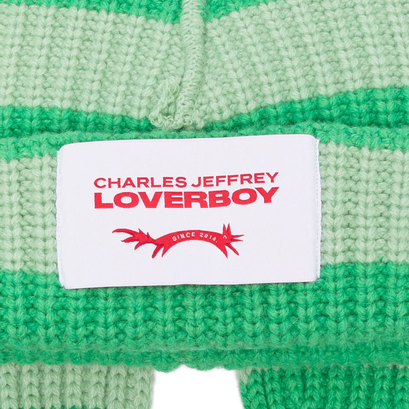 CHARLES JEFFREY LOVERBOY CHUNKY RABBIT BEANIE (GREEN) outlook
