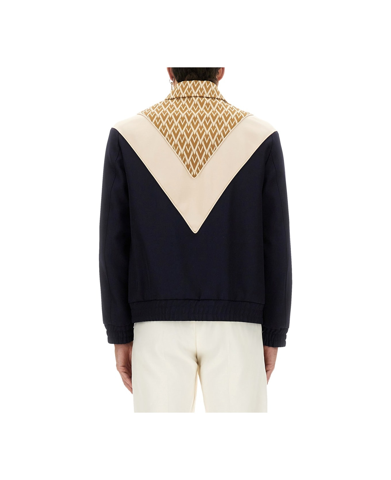 Wool Bomber Jacket With Print Toute La V - 3