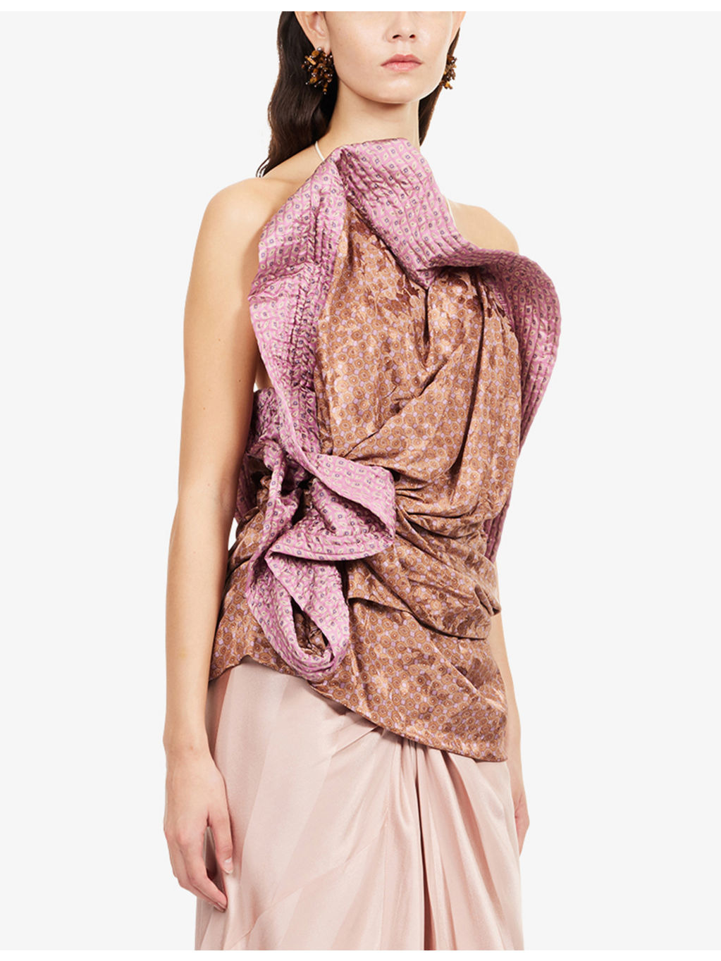 Codolla Printed Silk Top - 3