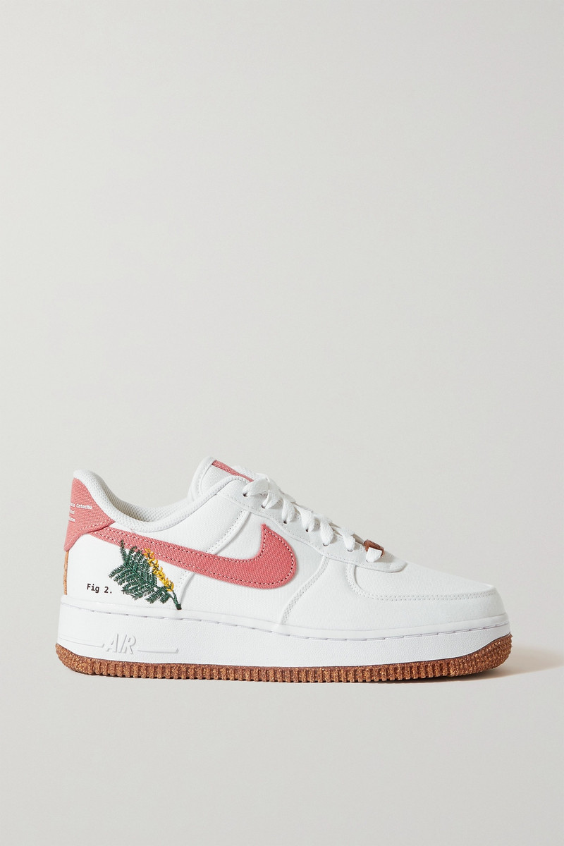 Air Force 1 '07 SE embroidered canvas sneakers - 1