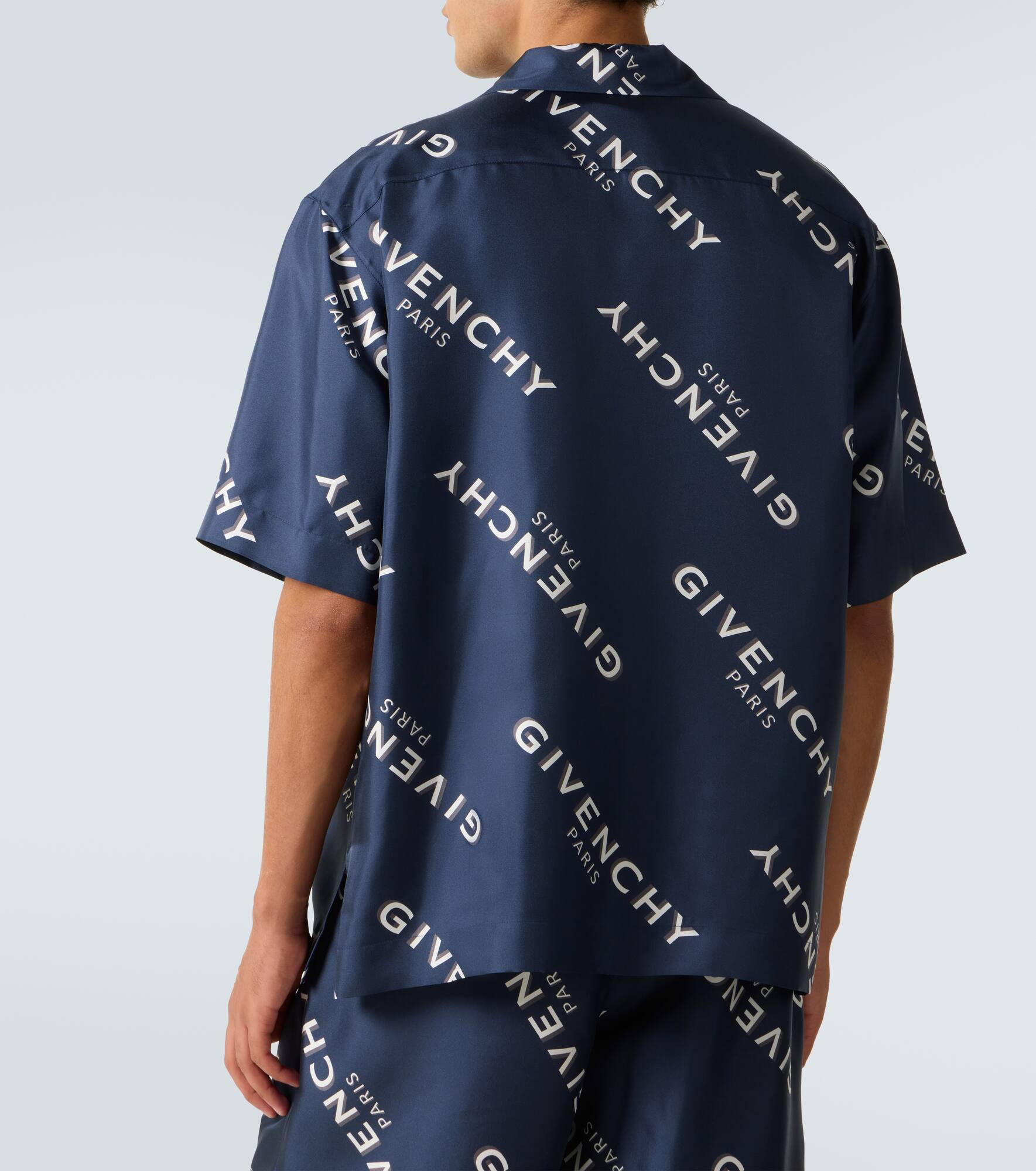 Givenchy Shadow silk bowling shirt - 4