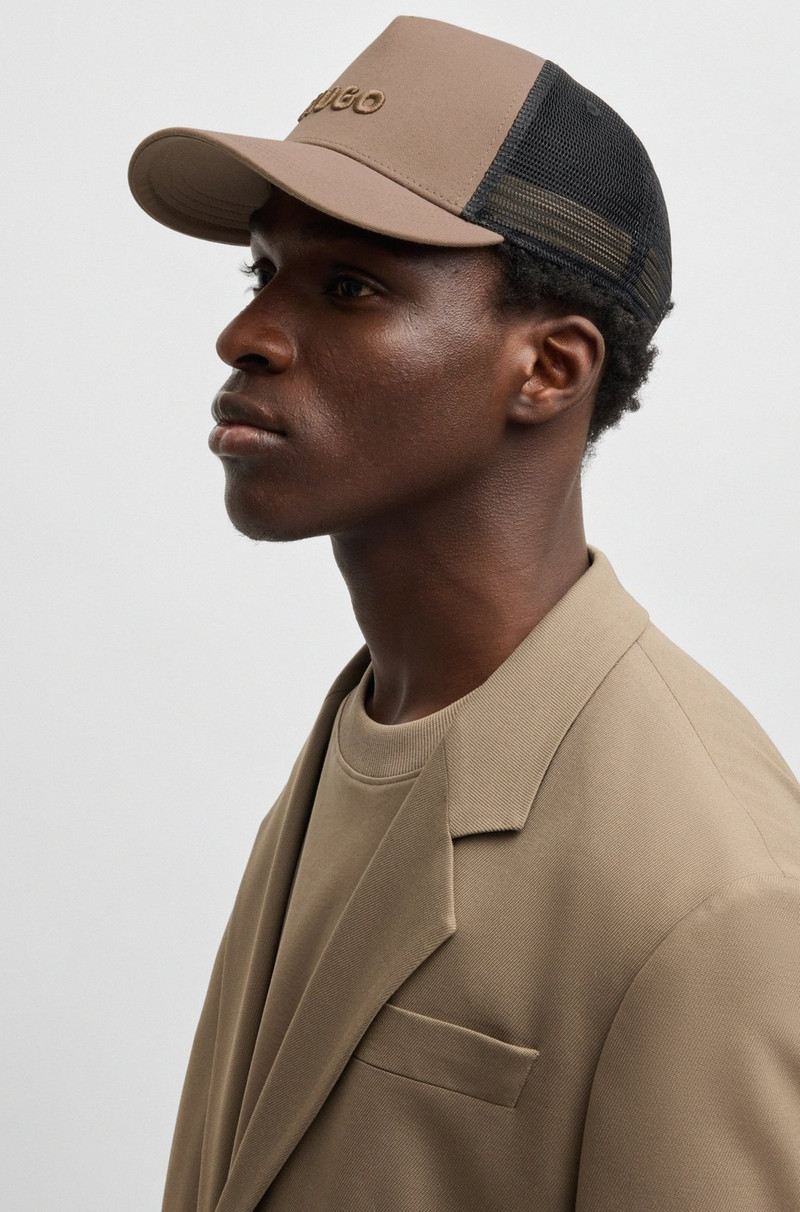 COTTON-TWILL CAP WITH MESH PANELS 4