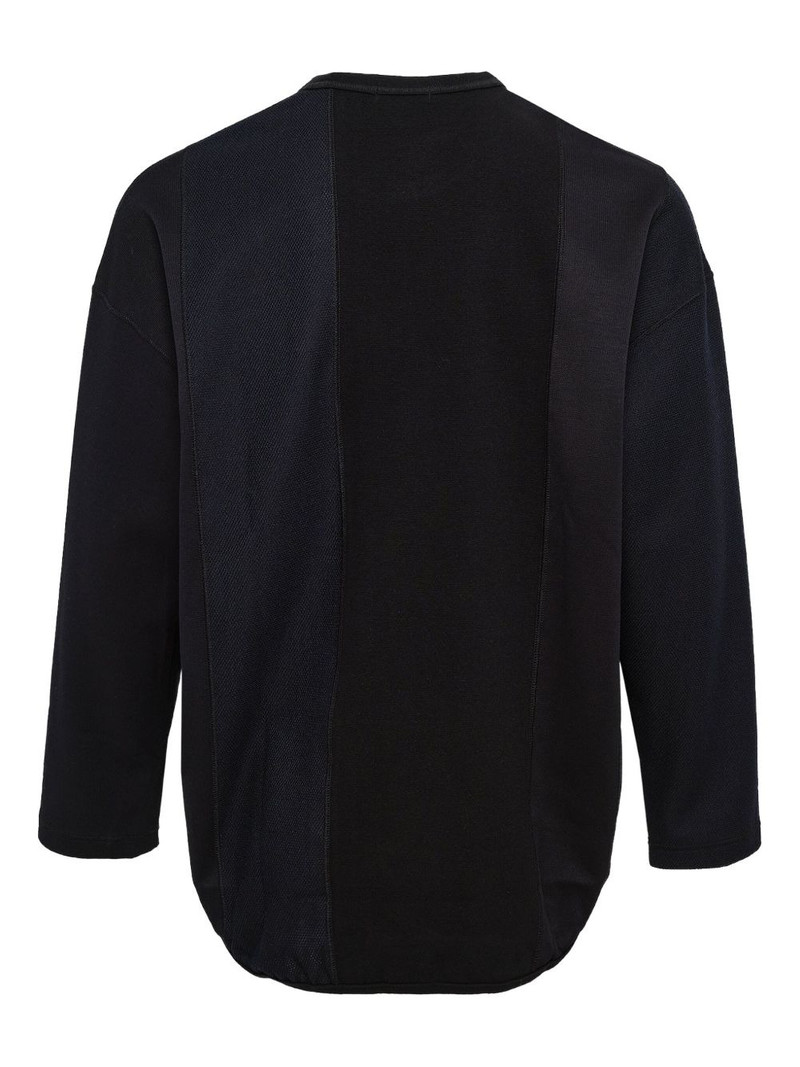 Comme des Garçons Homme rib-panel T-shirt outlook