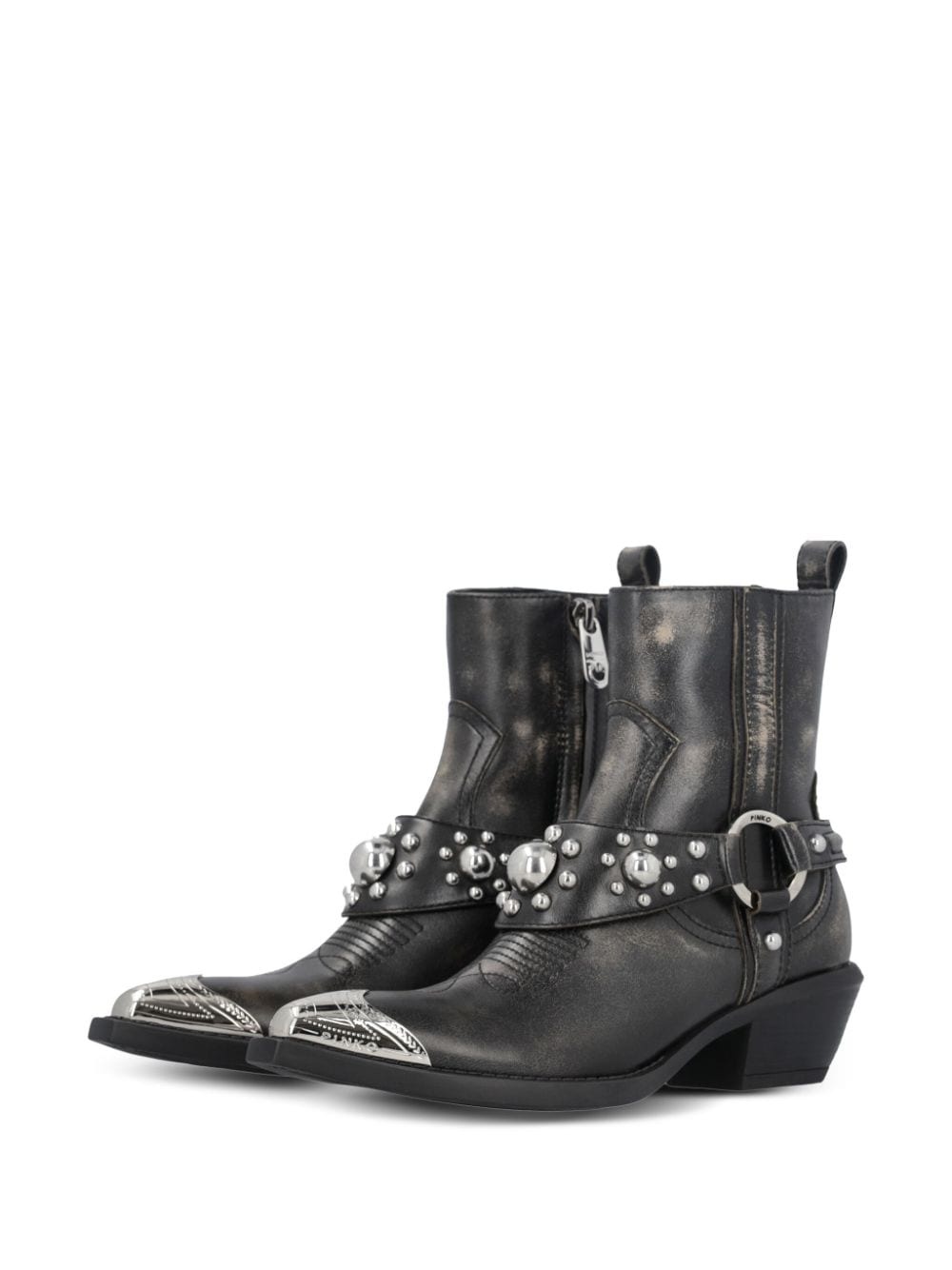 Tex leather ankle boots - 4