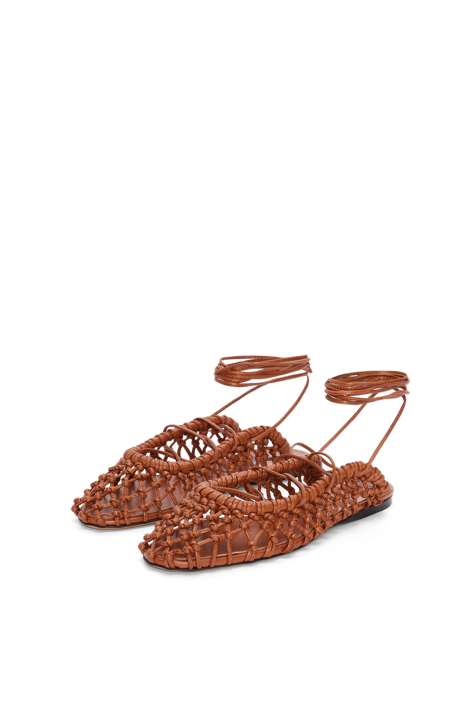 Woven ballerina in lambskin - 2