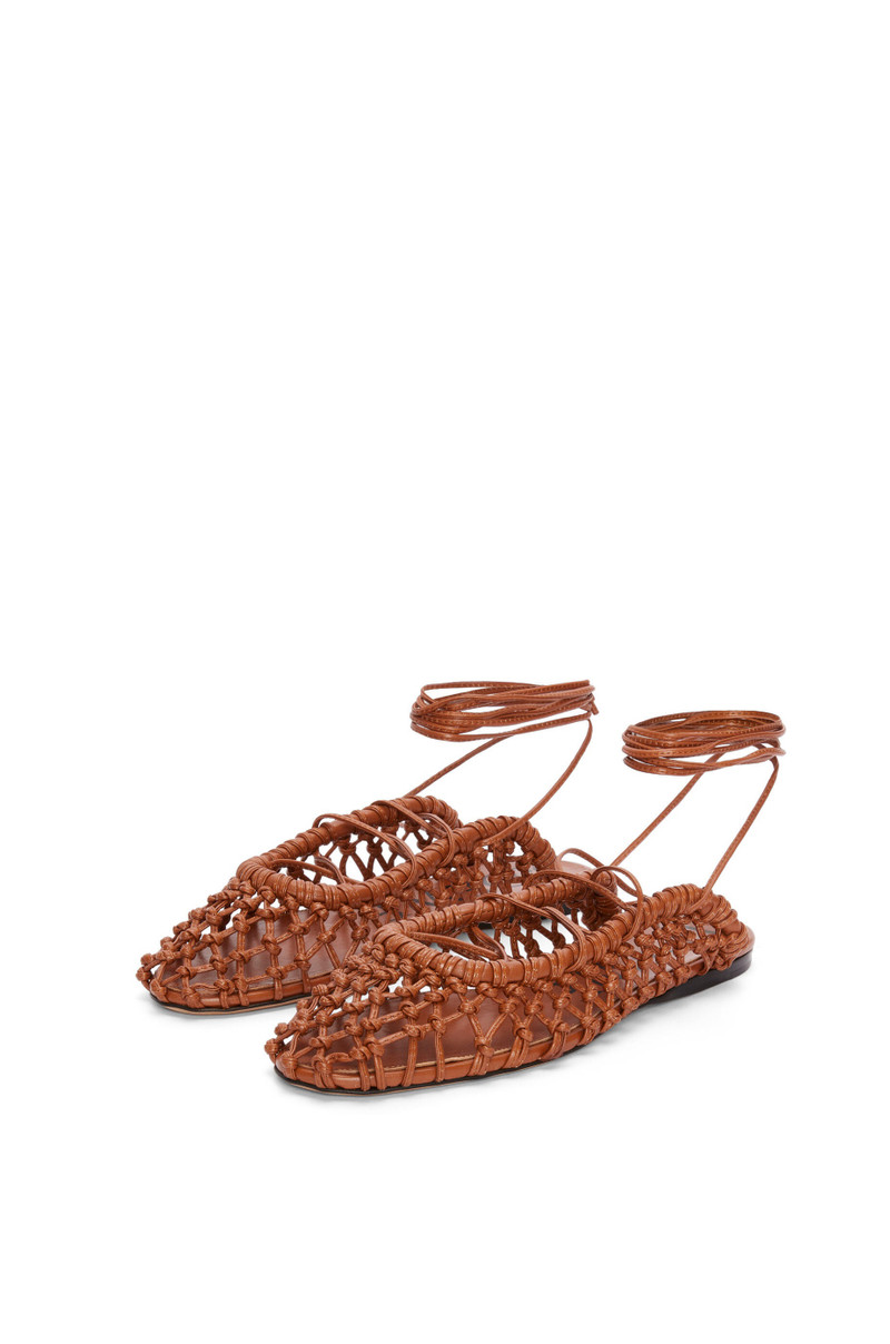 Loewe Woven ballerina in lambskin outlook