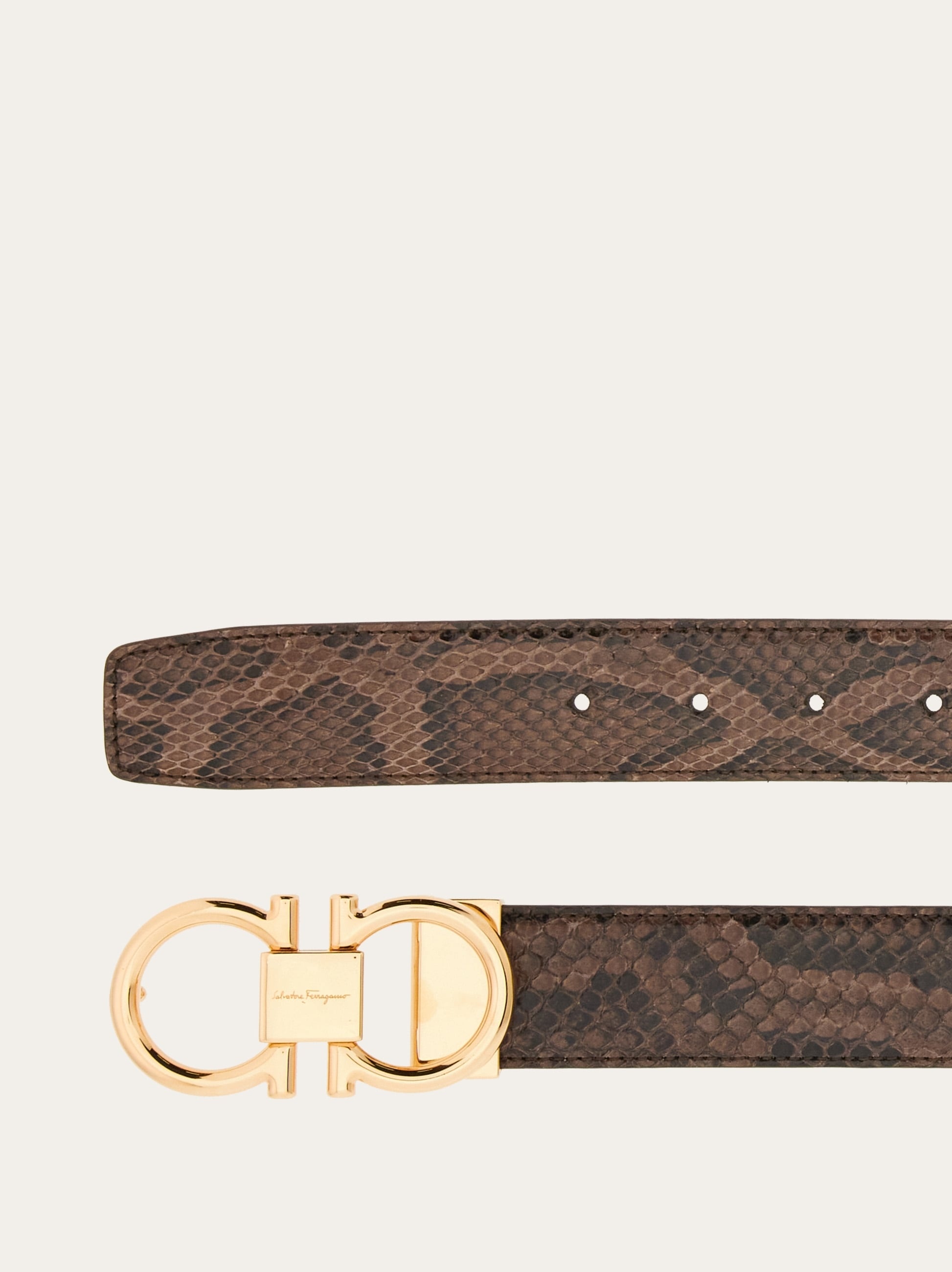 Adjustable Gancini belt - 2