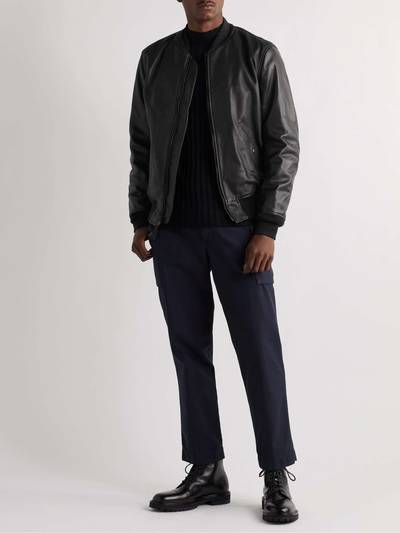 Schott MA-1 Pebble-Grain Leather Bomber Jacket outlook